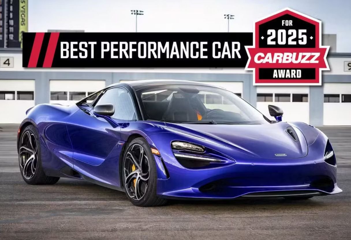 "McLaren 750S 2025 front view showcasing its aerodynamic design and aggressive styling